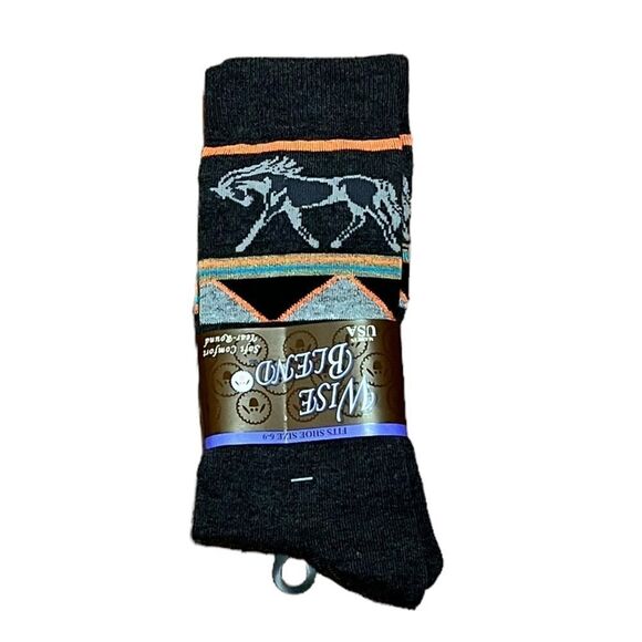 Wise Blend Western Style Socks, Size 6-9, NWT - Picture 1 of 4